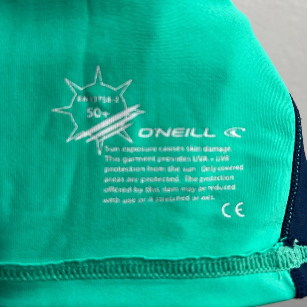 O'Neill Teal Short Sleeve Performance Rash Guard - Picture 5 of 6